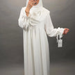 Mila Abaya Set with Khimar White