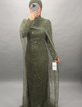 Milea Abendkleid Khaki