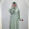 Hifaya Abaya Set with Khimar Mint