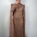 Elmas Abendkleid Bronze