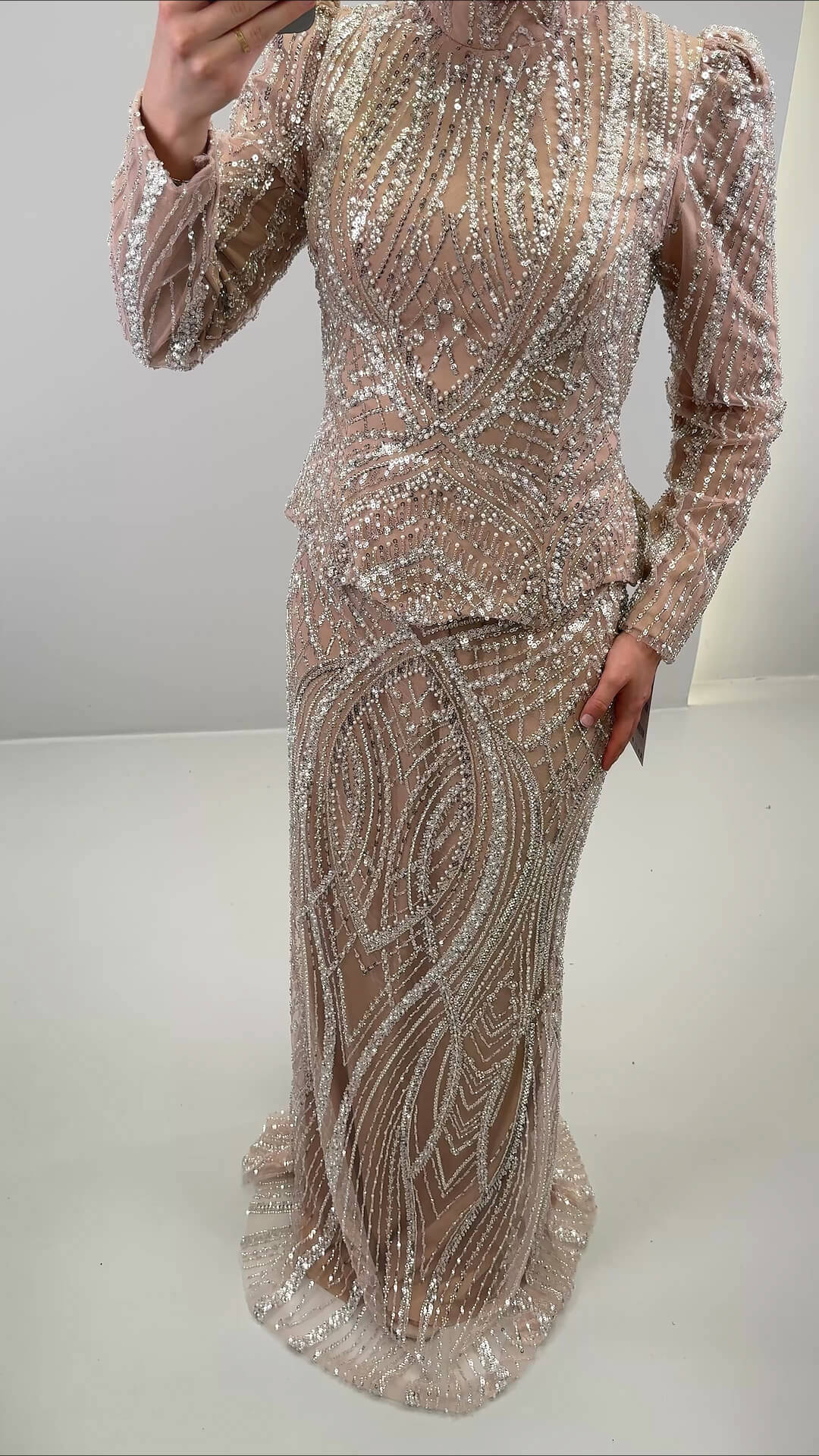 Miyasa Abendkleid Beige 01