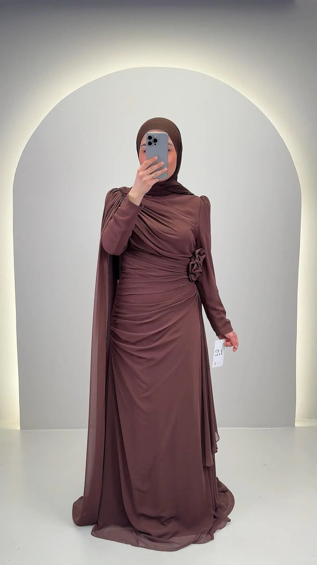 Nila Abendkleid Braun
