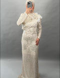 Nola Abendkleid Beige
