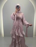 Yaprak Premium Evening dress Pink