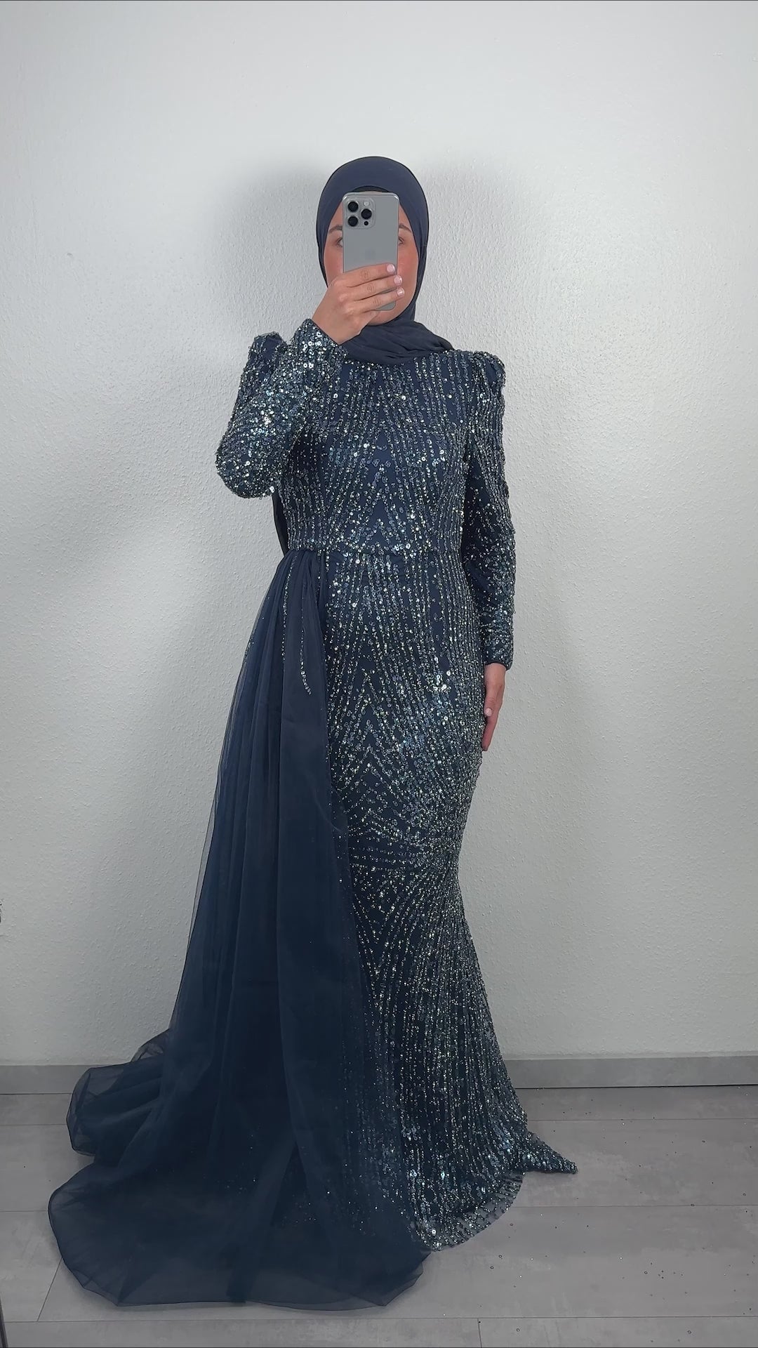 Masal evening dress dark blue