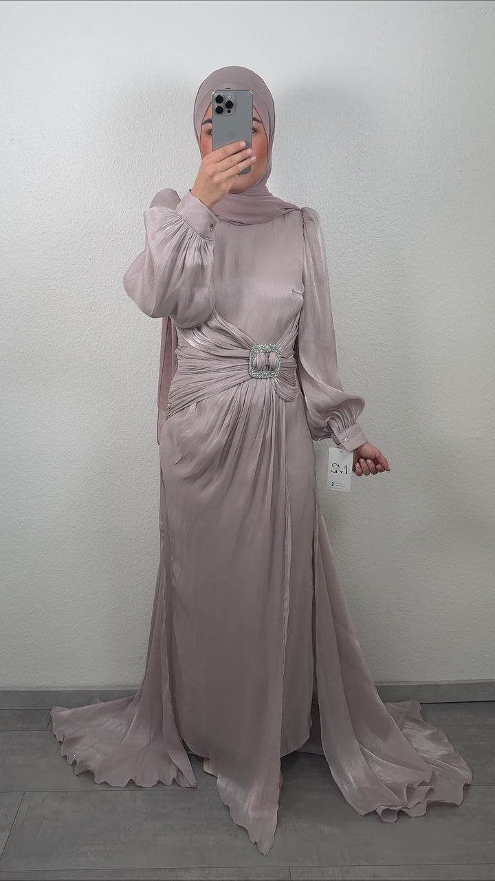 Nur Abendkleid Beige