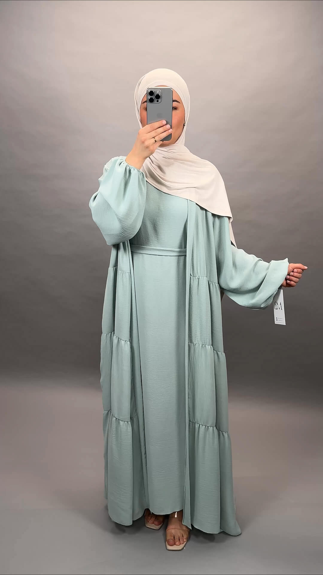 Senem Abaya Mint