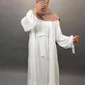 Senem Abaya White