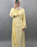 Siya Elbise Sarı