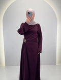 Arami Abendkleid Weinrot