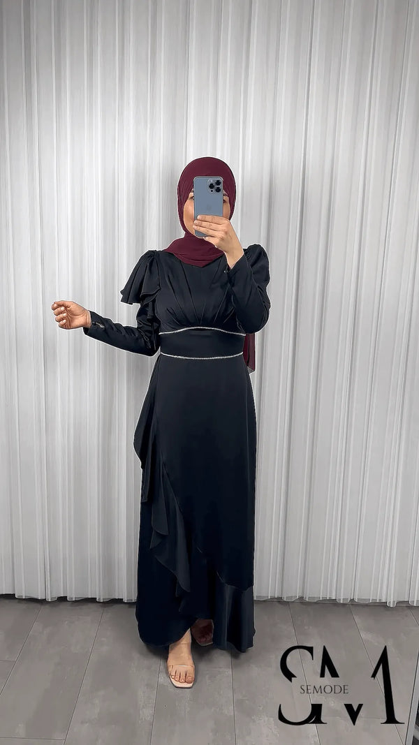 Gül Abendkleid Schwarz - Semode